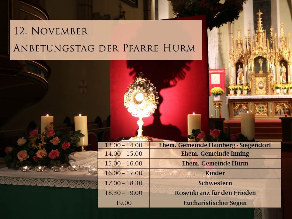 12.11. Anbetungstag